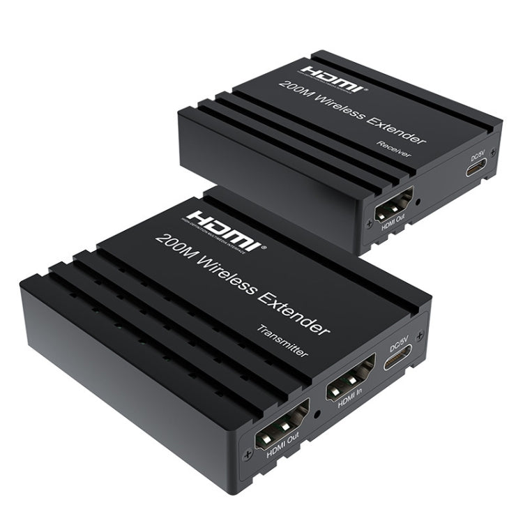 200m Wireless HDMI Extender Signal Amplifier, Transmitter+Receiver