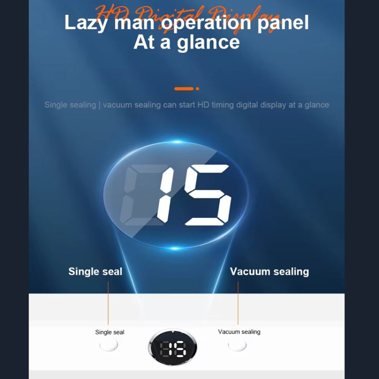 Food Vacuum Sealer Machine 60KPA Suction, Single / Vacuum Seal Modes With 10 Vacuum Bags