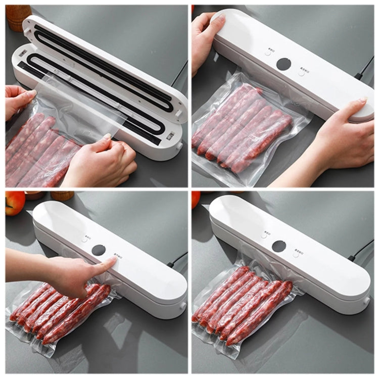 Food Vacuum Sealer Machine 60KPA Suction, Single / Vacuum Seal Modes With 10 Vacuum Bags