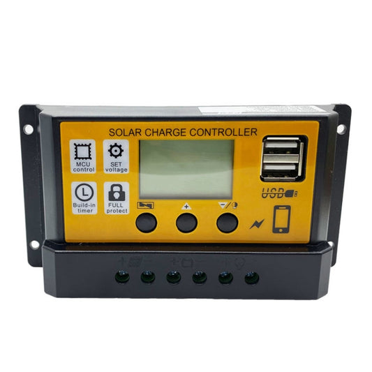 12V/24V Simple Solar Controller Light Time Control Solar Panel Regulator Controller With USB