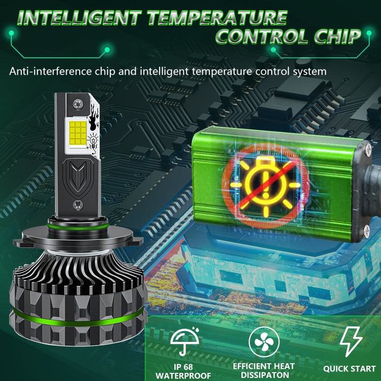 Pair 150W Four Copper Tube 24 LED Spotlight Car Headlight