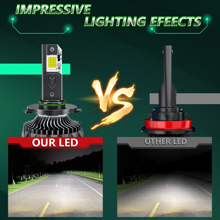 Pair 150W Four Copper Tube 24 LED Spotlight Car Headlight