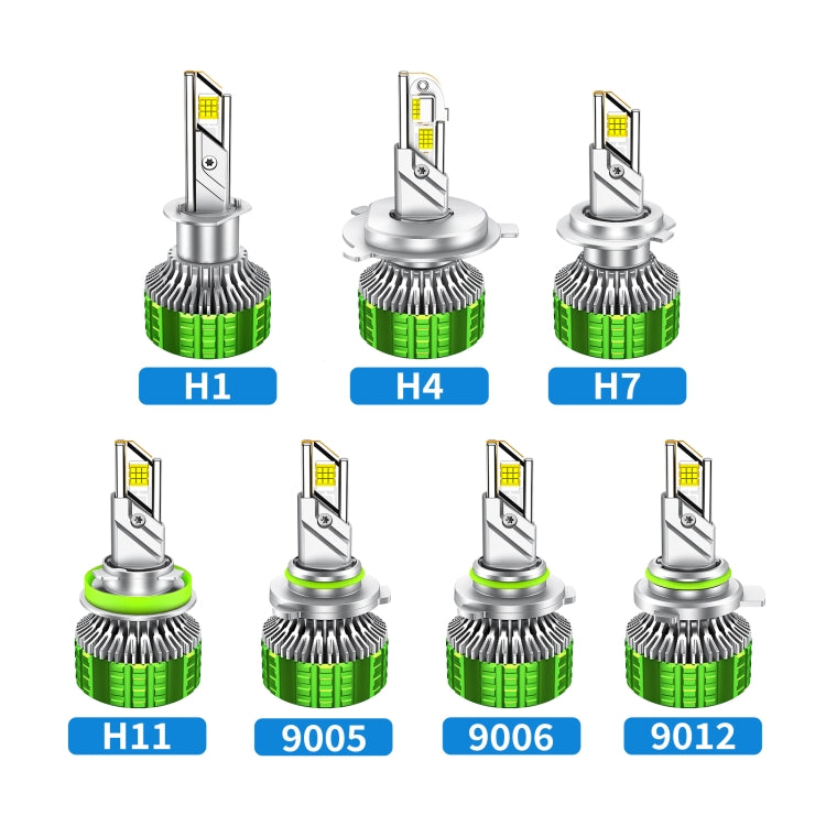 Pair 100W LED Double Copper Tube Aluminum Alloy Waterproof Car Headlight