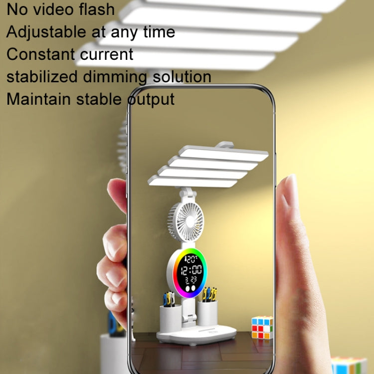 4 Heads Horizontal LED Eye-Care Table Lamp Children Study Desktop Reading Light With Pen Holder