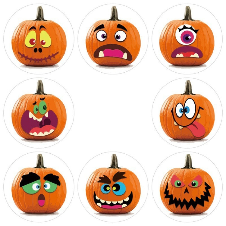 25mm Halloween Party Favors Label Stickers DIY Decorative Labels Cute Smile Pumpkin Seal Stickers