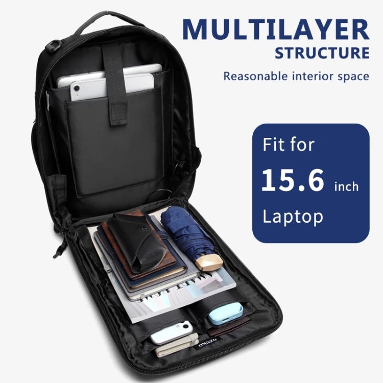 Ozuko Business Laptop USB Backpack Men Schoolbag