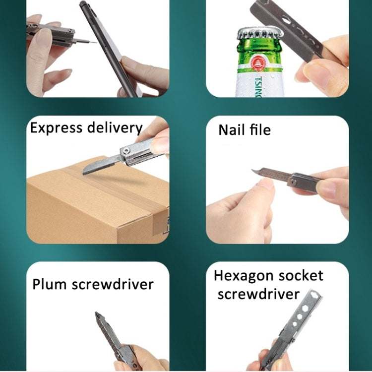 5 In 1 Multi Tool Small Outdoor Gadgets With SIM Tray Ejector, Screwdriver, Bottle Opener, Etc