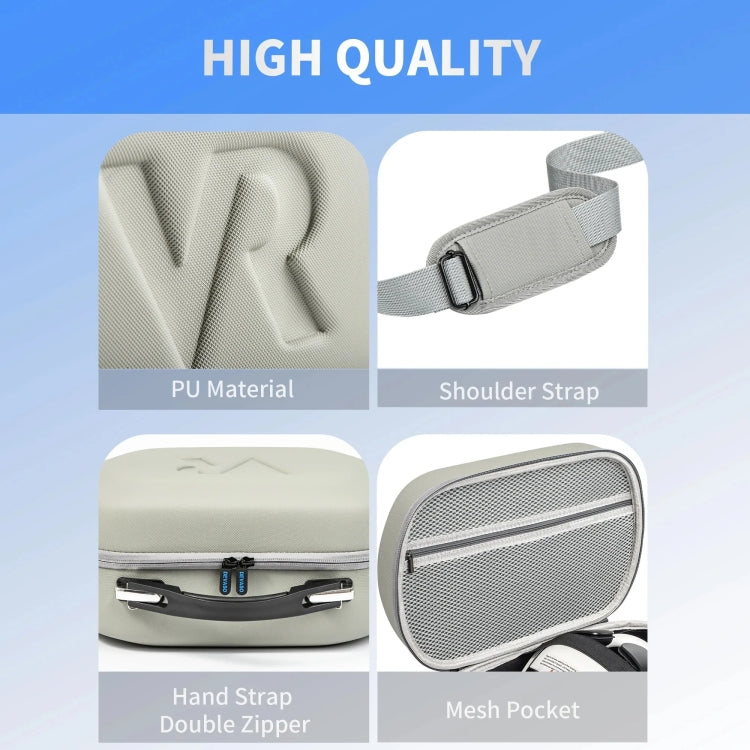 DEVASO For Meta Quest 3S / 3 / 2 / Pro / Pico 4 Large Capacity Carrying Bag Organizer Protective Case