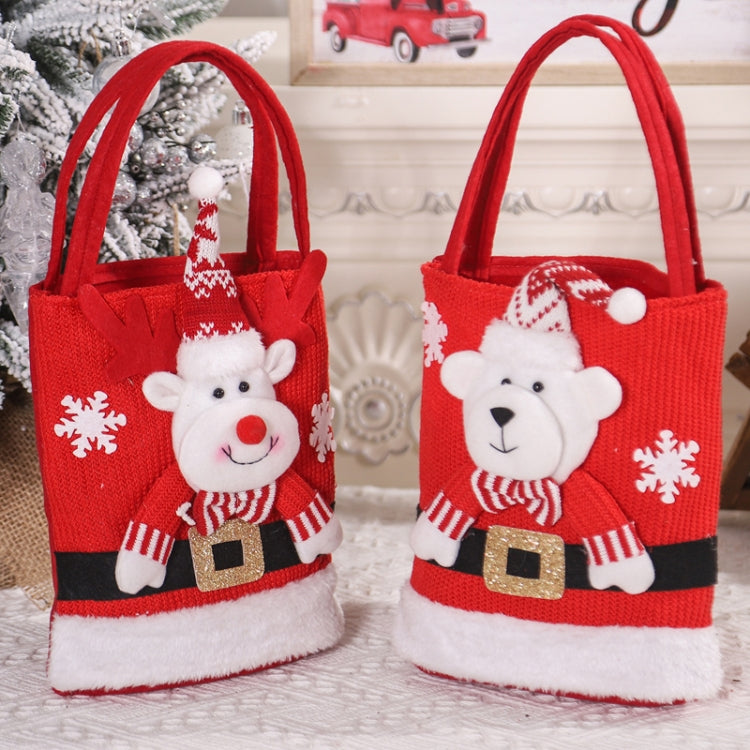 Cute Large Capacity Christmas Decorations Gift Bag Kids Candy Tote Bag
