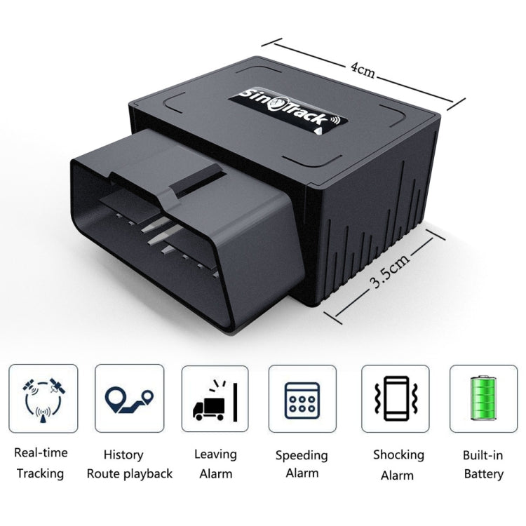 SinoTrack 2G OBD GPS Anti-Theft Real-Time Positioning Tracker