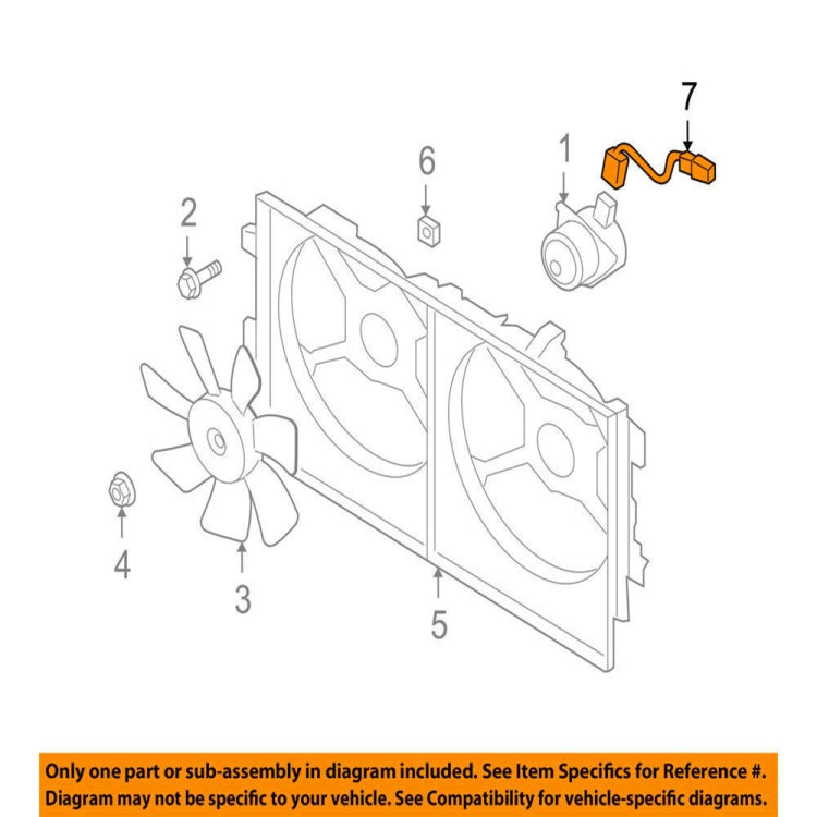 Engine Cooling Fan Wiring Harness for Mitsubishi Lancer / Outlander