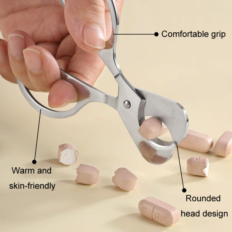 Portable Pill Cutter Stainless Steel Cigar Dispensing Scissors