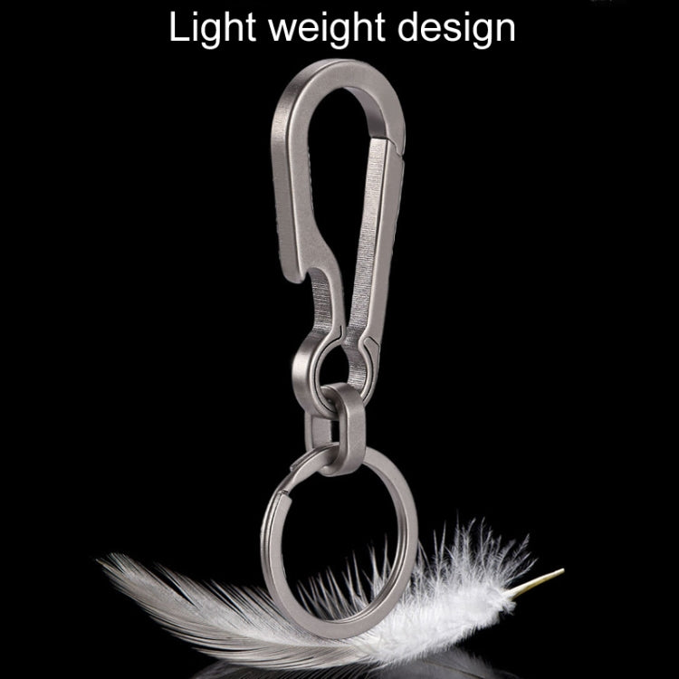 Titanium Alloy Car Keychain Multifunctional Simple Loss Prevention Belt Charm Ring