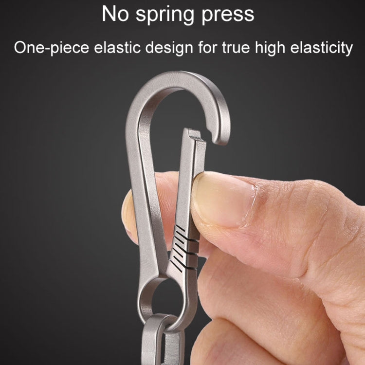 Titanium Alloy Car Keychain Multifunctional Simple Loss Prevention Belt Charm Ring