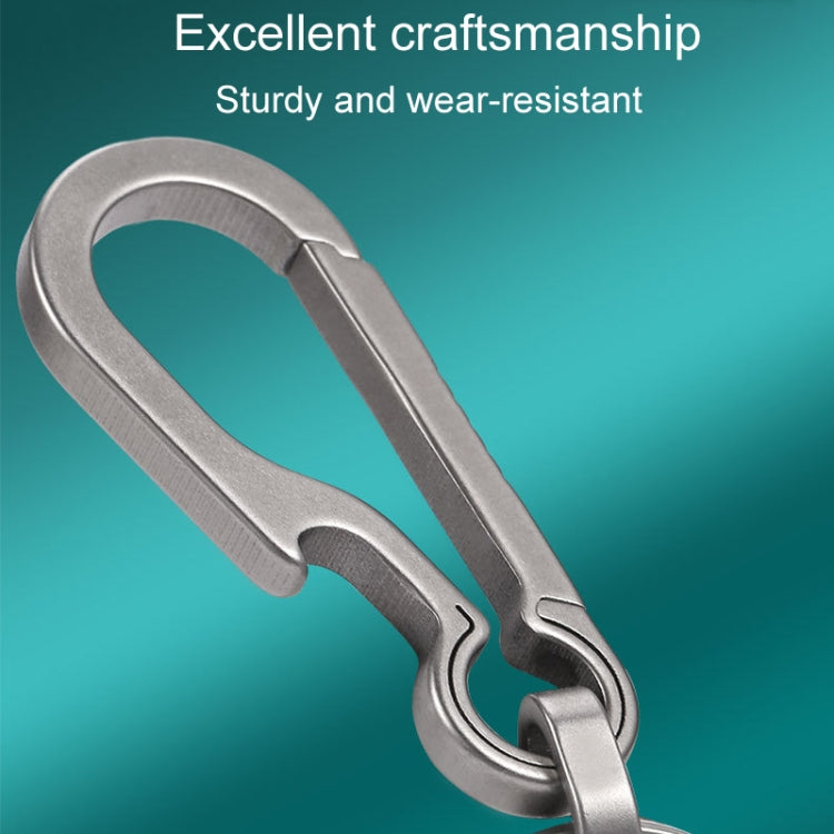 Titanium Alloy Car Keychain Multifunctional Simple Loss Prevention Belt Charm Ring