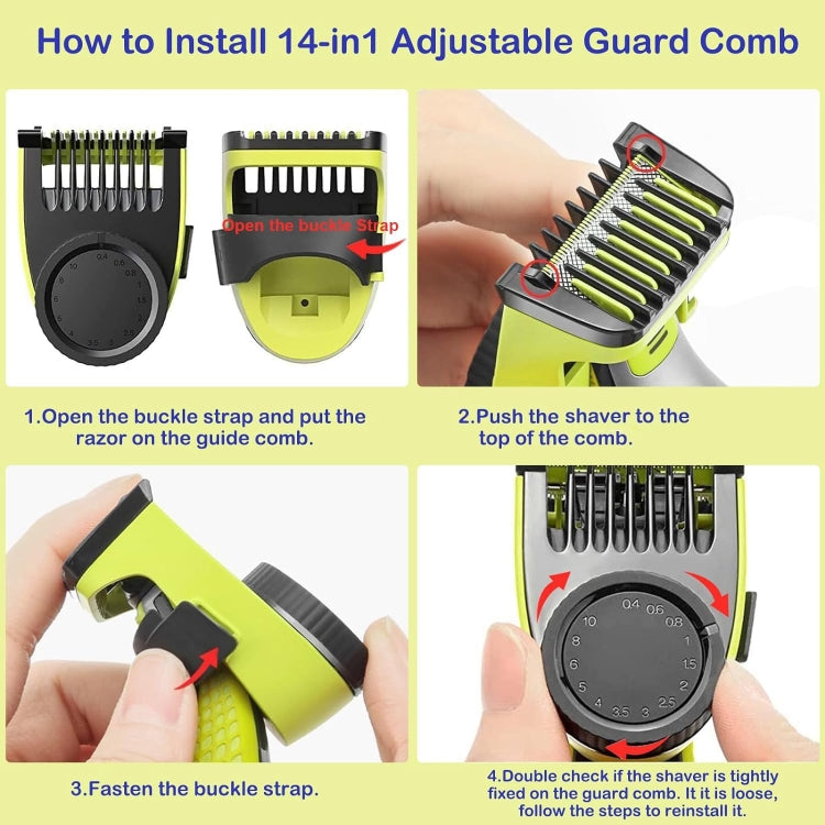 For Philips OneBlade QP2520 QP2530 QP2630 Electric Trimmer Shaver