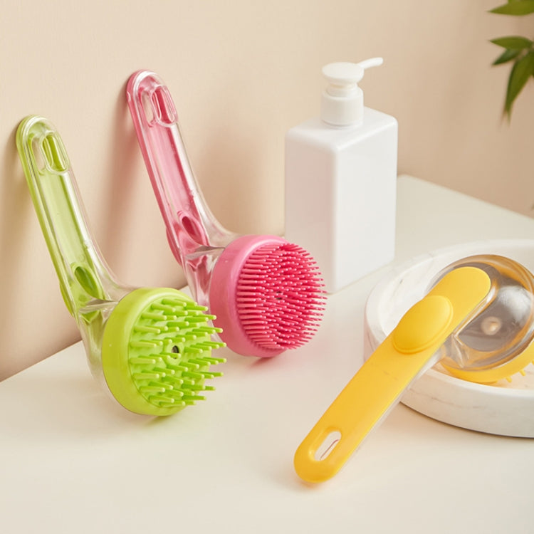 Long Handle Pet Bathing Brush Silicone Dogs Cats Cleaning Massage Brush Grooming Comb