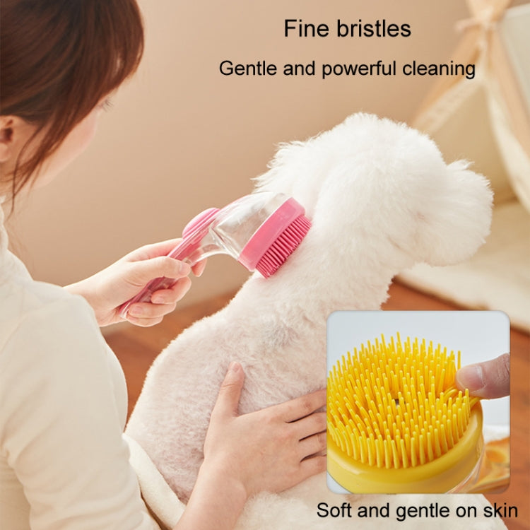 Long Handle Pet Bathing Brush Silicone Dogs Cats Cleaning Massage Brush Grooming Comb