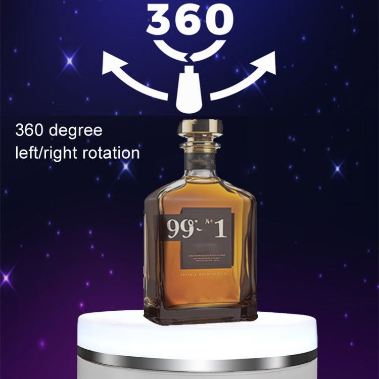 Intelligent Colourful Light Electric Speed Contro Round 360 Degree Rotating Plate Display Table