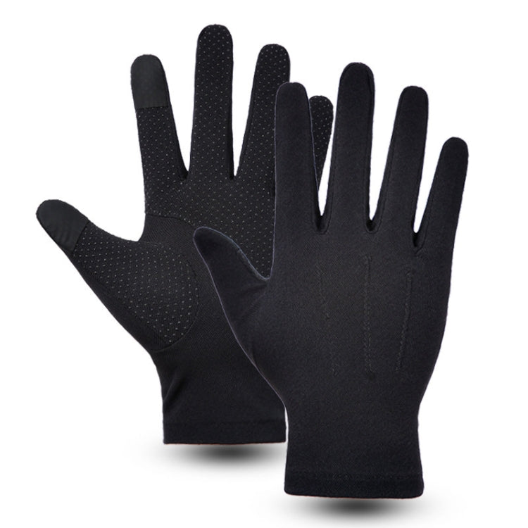 Outdoor Bicycle Riding Fishing Gloves Thin Breathable Anti-UV Sports Ice Silk Gloves