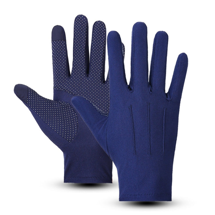 Outdoor Bicycle Riding Fishing Gloves Thin Breathable Anti-UV Sports Ice Silk Gloves