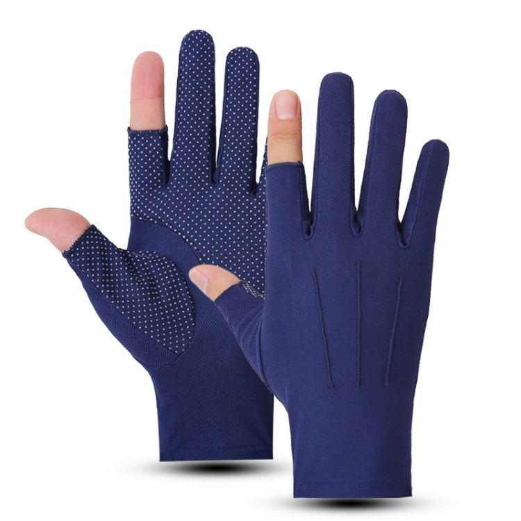 Outdoor Bicycle Riding Fishing Gloves Thin Breathable Anti-UV Sports Ice Silk Gloves