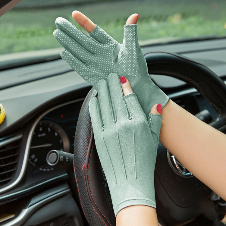 Outdoor Bicycle Riding Fishing Gloves Thin Breathable Anti-UV Sports Ice Silk Gloves