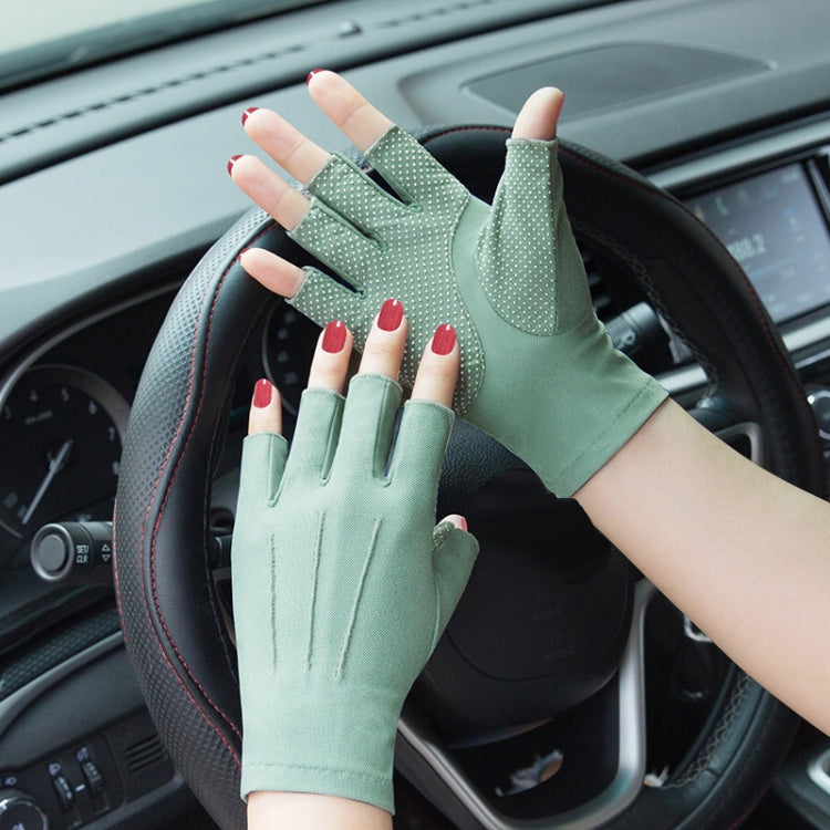 Outdoor Bicycle Riding Fishing Gloves Thin Breathable Anti-UV Sports Ice Silk Gloves