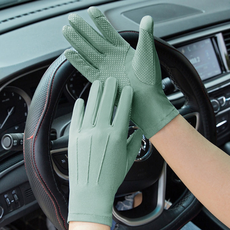 Outdoor Bicycle Riding Fishing Gloves Thin Breathable Anti-UV Sports Ice Silk Gloves