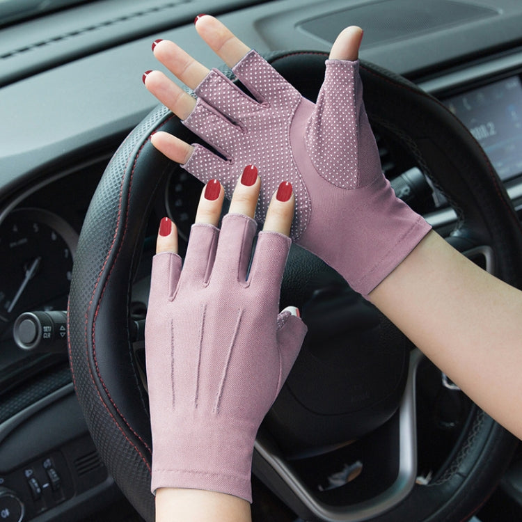 Outdoor Bicycle Riding Fishing Gloves Thin Breathable Anti-UV Sports Ice Silk Gloves