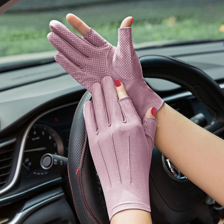 Outdoor Bicycle Riding Fishing Gloves Thin Breathable Anti-UV Sports Ice Silk Gloves