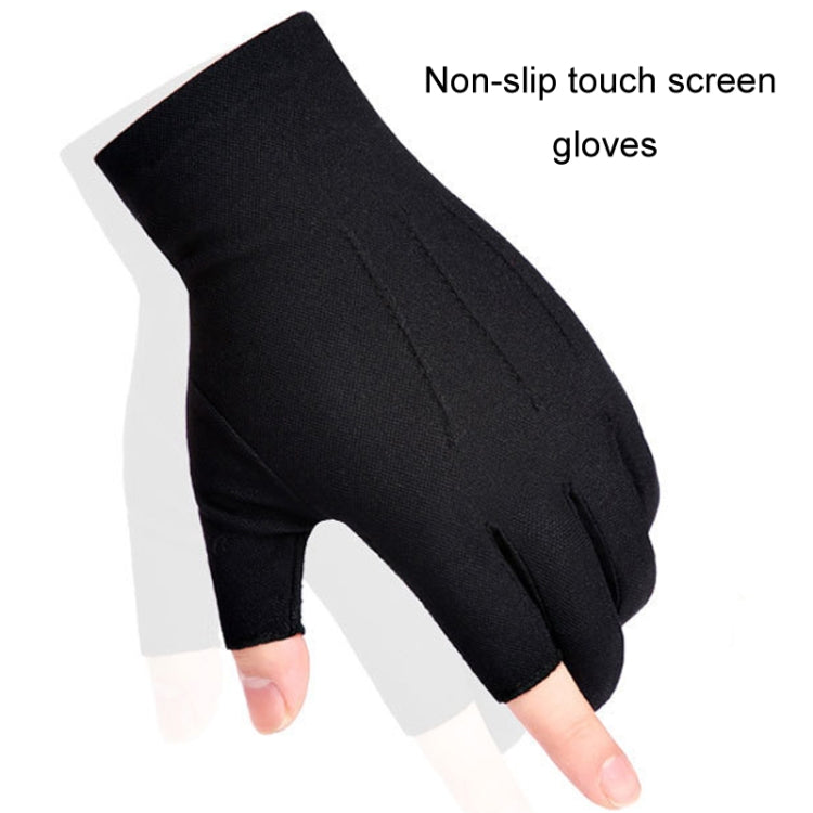 Outdoor Bicycle Riding Fishing Gloves Thin Breathable Anti-UV Sports Ice Silk Gloves