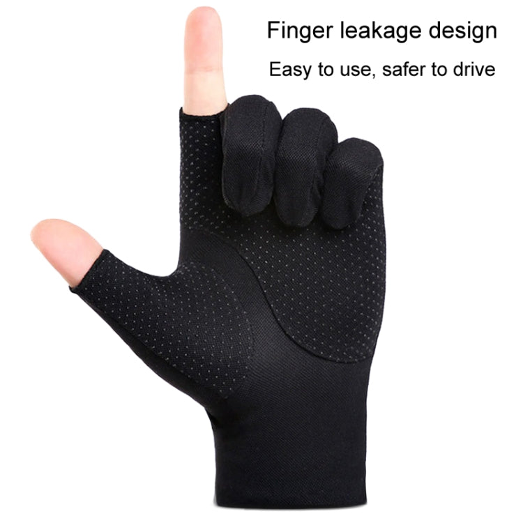 Outdoor Bicycle Riding Fishing Gloves Thin Breathable Anti-UV Sports Ice Silk Gloves