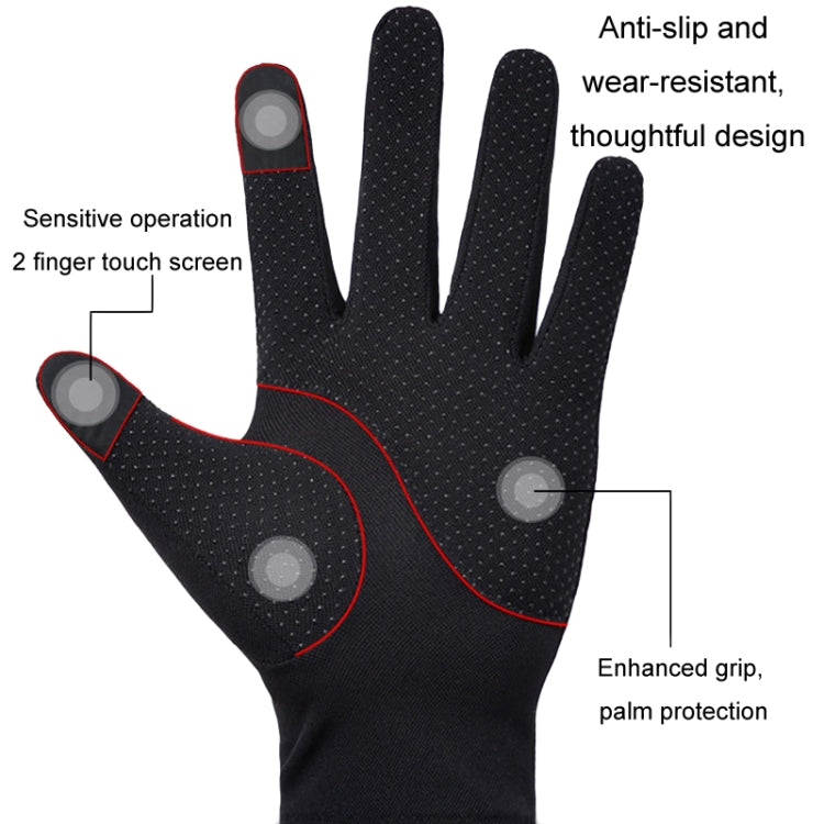 Outdoor Bicycle Riding Fishing Gloves Thin Breathable Anti-UV Sports Ice Silk Gloves