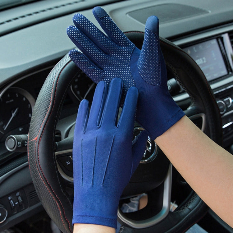 Outdoor Bicycle Riding Fishing Gloves Thin Breathable Anti-UV Sports Ice Silk Gloves