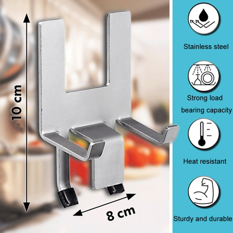 Household Stainless Steel Pot Lid Keeper With Silicone Gasket Kitchen Lid Holder