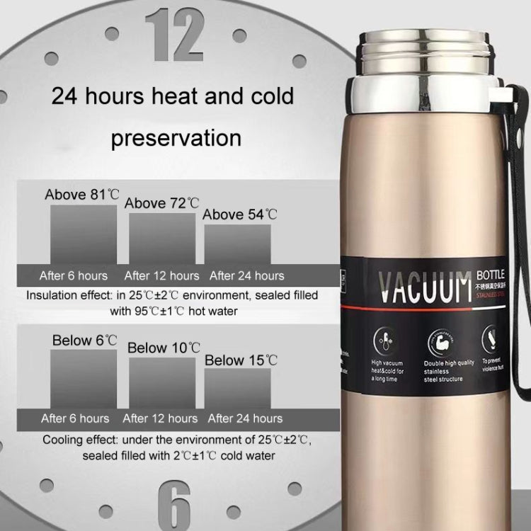 316 Stainless Steel Insulated Mug Large Capacity Vacuum Thermos Outdoor Portable Car Insulated Water Bottle