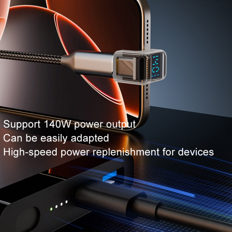 Type-C Digital Display U Type Adaptor 180 Degree Elbow 140W 4.0 Adaptor