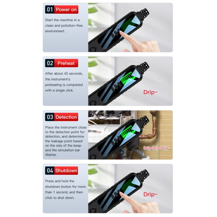 Portable Flammable Gas Methane Leak Detector Alarm