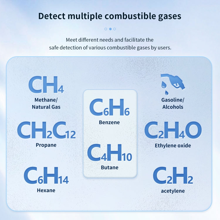 Portable Flammable Gas Methane Leak Detector Alarm