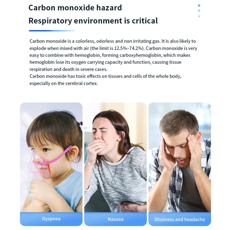 Portable Carbon Monoxide Detector Outdoor Home Detection Alarm