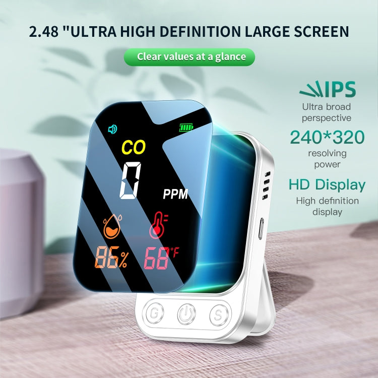 3 In 1 Multifunctional Portable Carbon Monoxide Detector