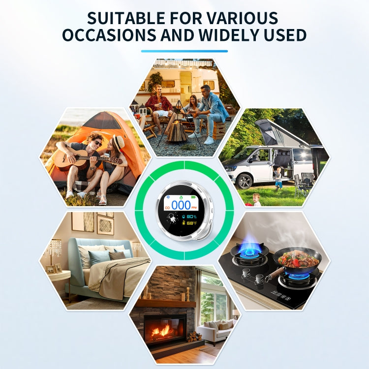 Portable Waterproof Carbon Monoxide Alarm Detector