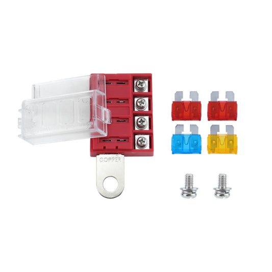 4-way RV Yacht Ignition Protection Battery Terminal Fuse Block