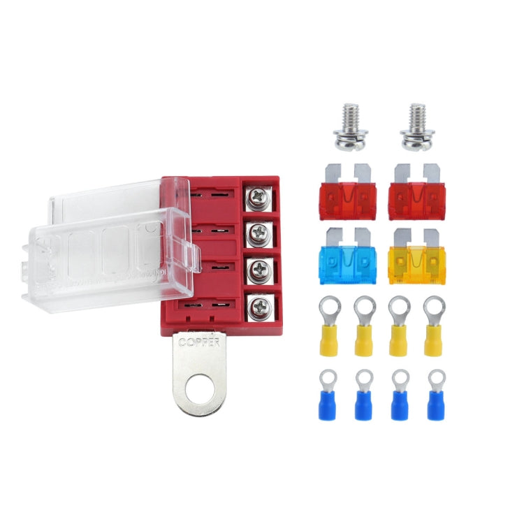 4-way RV Yacht Ignition Protection Battery Terminal Fuse Block