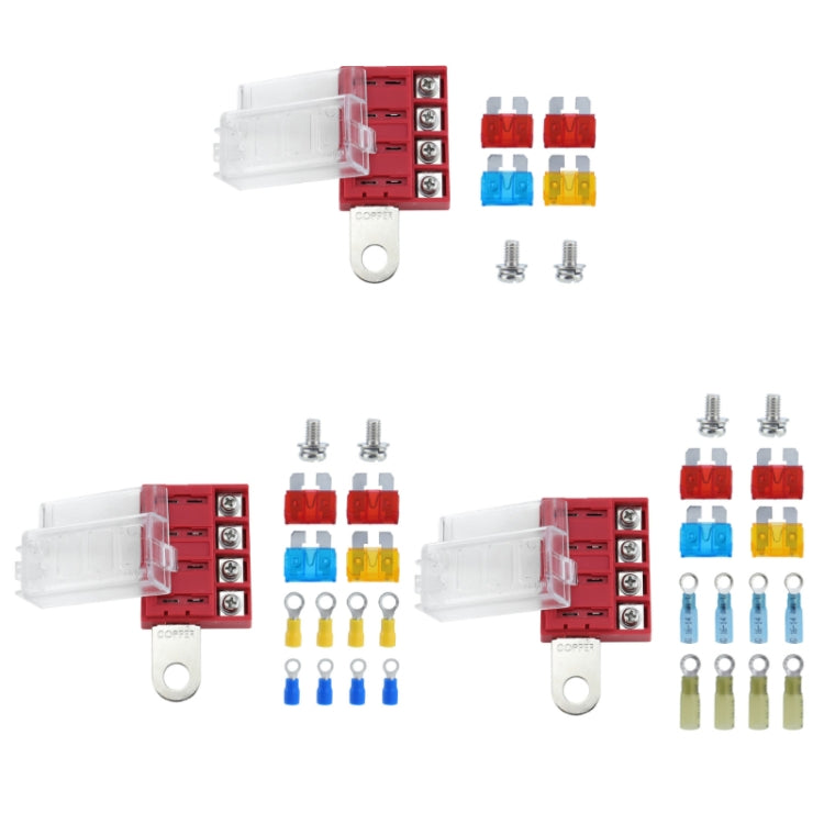 4-way RV Yacht Ignition Protection Battery Terminal Fuse Block