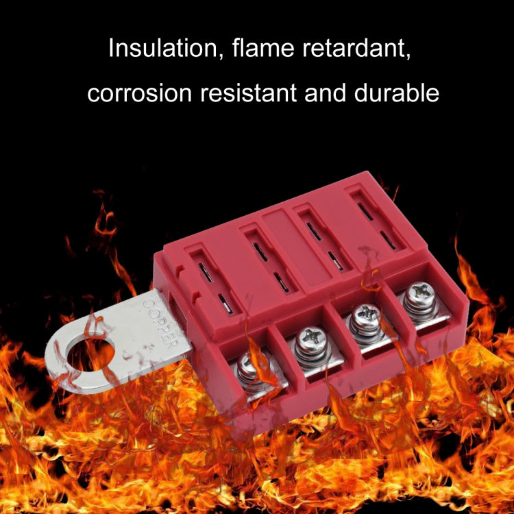4-way RV Yacht Ignition Protection Battery Terminal Fuse Block