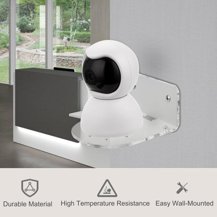 3pcs / Set Acrylic Wall Mount Bracket For Baby Monitor / Safety Camera / Speaker