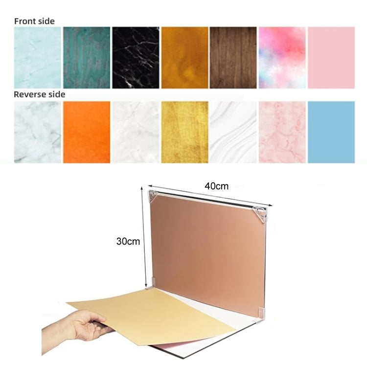 30x40cm 2+7 Thick Background Boards Photography Props Background Set