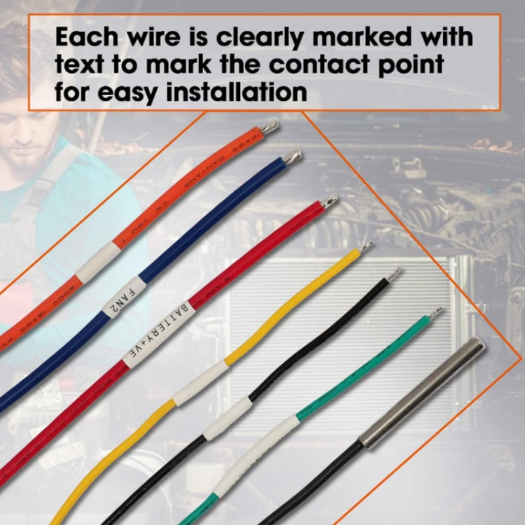 Digital Radiator Fan Controller Switch Automotive Fan Wiring Harness